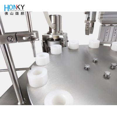 Desktop Small Business Cooling Oil Spray Tube Filling Capping Machine With Small Volume Pump For Skin Care Oil Filling