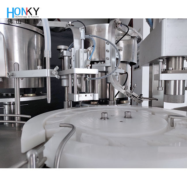 Máy đóng nắp chất lỏng lọ 10ml 25BPM dành cho sản xuất chất lỏng Pharma hàng loạt nhỏ