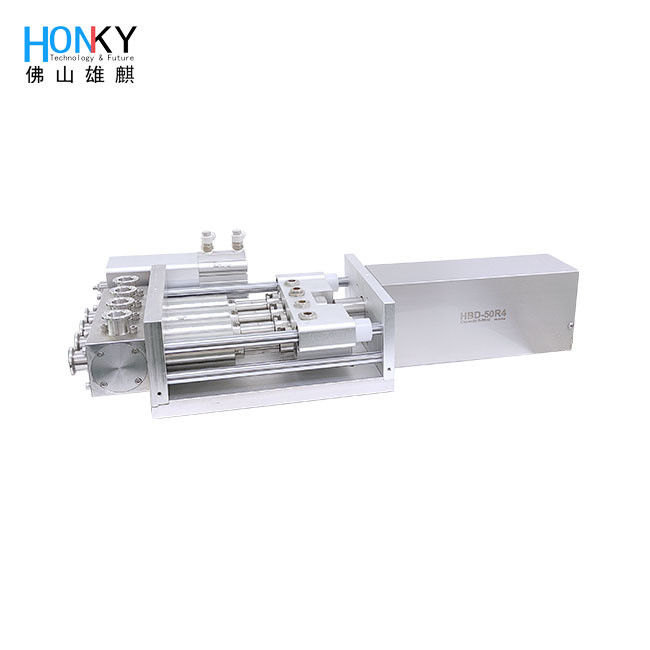 Máy bơm nhựa nhựa nhiều đầu với công suất 0,4KW và kích thước nhấp từ 1-10ml đến 5-50ml cho chất lỏng độ nhớt cao