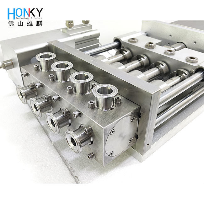 Máy bơm nhựa nhựa nhiều đầu với công suất 0,4KW và kích thước nhấp từ 1-10ml đến 5-50ml cho chất lỏng độ nhớt cao