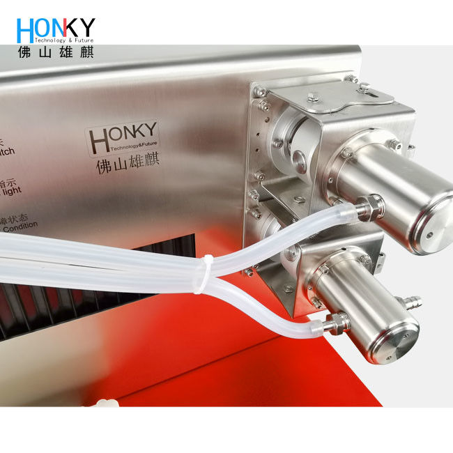 Máy chiết rót chất lỏng bán tự động 80BPM E với máy bơm định lượng chính xác cao