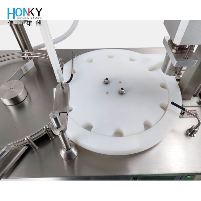 Máy nạp chai máy tính bảng với độ chính xác nạp cao và chức năng nắp cho gói chai 5ml