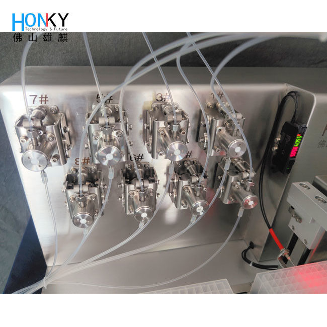 Deep Well Plate Lab Scale Bio Reagent Liquid Filling Machine với máy bơm piston gốm chính xác cao