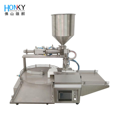 Áp suất không khí 0,4-0,6Mpa Màn hình cảm ứng Máy chiết rót Điều khiển PLC Dễ vận hành