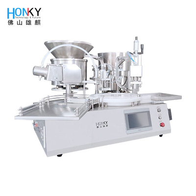 Máy nạp nắp chai thủy tinh 10ml tự động với chức năng nạp nắp tự động cho ngành công nghiệp dược phẩm