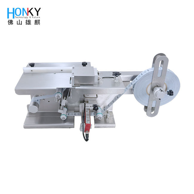 Máy dán nhãn góc hộp nhỏ bằng tay với cảm biến nhãn minh bạch cho hộp nhãn minh bạch