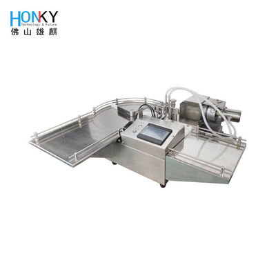 Máy chiết rót lọ 10ml để bàn SS316L 45BPM với bơm pít tông gốm