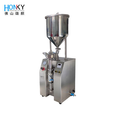 Máy chiết rót khí nén bán tự động 1800 BPH cho ống tiêm gel
