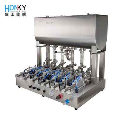 Máy chiết rót khí nén nhiều hàng với máy đóng gói dọc bơm gốm