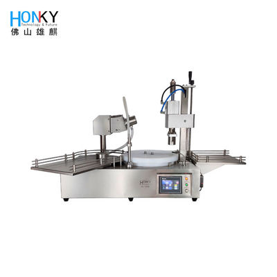 Máy nạp chai máy tính bảng với độ chính xác nạp cao và chức năng nắp cho gói chai 5ml