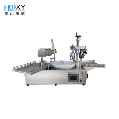 Máy làm đầy và nắp chai dầu thiết yếu 15ml máy tính để bàn với chức năng nắp servo