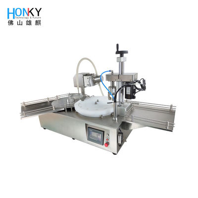 Máy làm đầy và nắp chai dầu thiết yếu 15ml máy tính để bàn với chức năng nắp servo