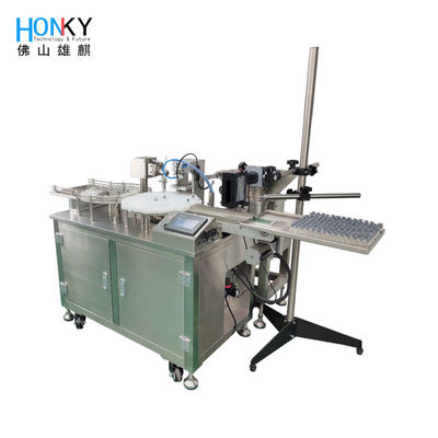 Máy chiết rót và đóng nắp bột khô đông lạnh hoàn toàn tự động với chức năng in mã