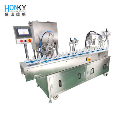 Máy chiết rót và đóng nắp chai thủy tinh Liquid Foundation Full Automtaic 1500BPH