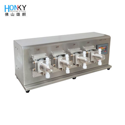 Thiết bị nạp chất lỏng đa đầu mỹ phẩm Hệ thống máy nạp máy bơm piston gốm cho máy đóng gói