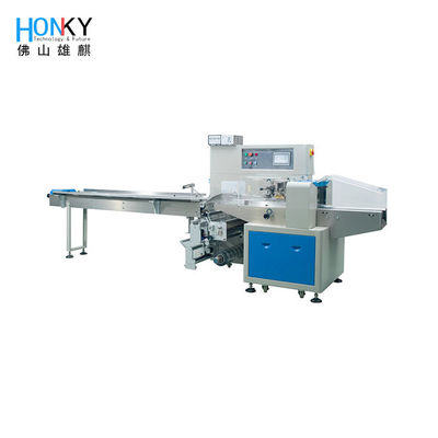 Máy đóng gói ngang lên giấy để đóng gói các vật thể thông thường bánh quy bánh ngọt sô cô la bánh mì bánh trăng