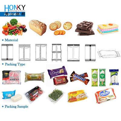Máy đóng gói chiết rót 55 cái / M Dây kéo làm sẵn Túi đứng lên Túi hạt Đường muối Hạt gạo