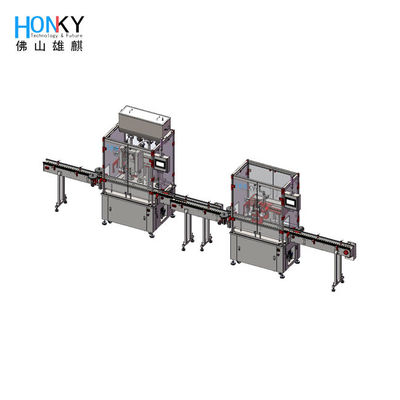 Máy chiết rót tự động dầu gội 1L với bơm 50 chai mỗi phút