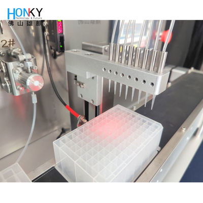 Máy làm sạch ống PCR băng ghế dự bị Máy làm đầy thuốc thử sinh học cho dây chuyền Loại 96 tấm giếng sâu